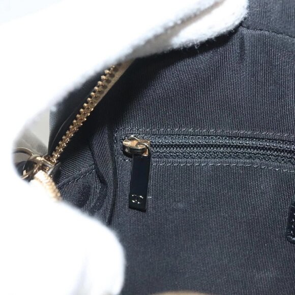 CHANEL Matelasse Chain Shoulder Bag Suede Ivory Gold CC Auth - Picture 10 of 16